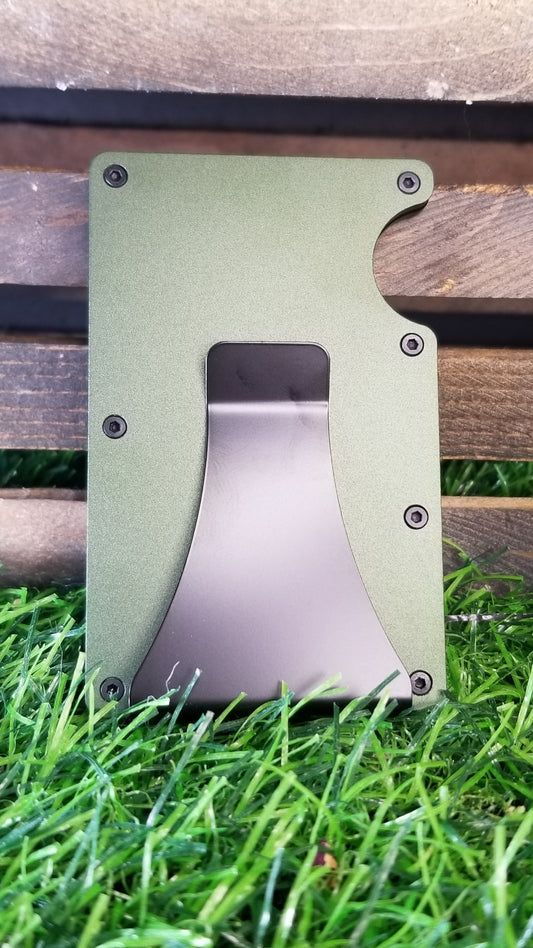 Personalized Minimalist Metal Wallet - Stay Humble and Hustle Hard