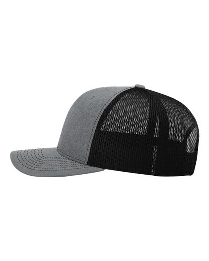 47 American Flag Stainless/Black/Red Acrylic Patch Hat – Richardson 112 Trucker