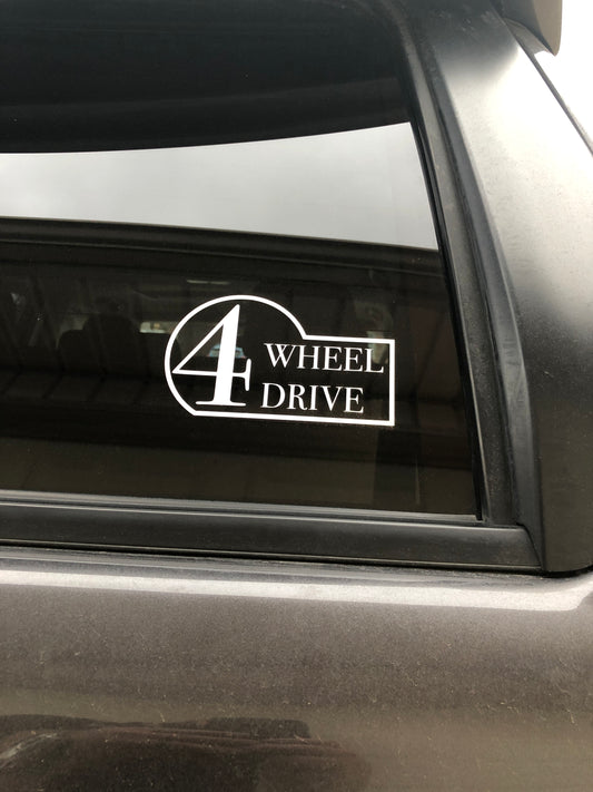 Retro Toyota 4WD Logo Decal – Classic Style, Modern Durability
